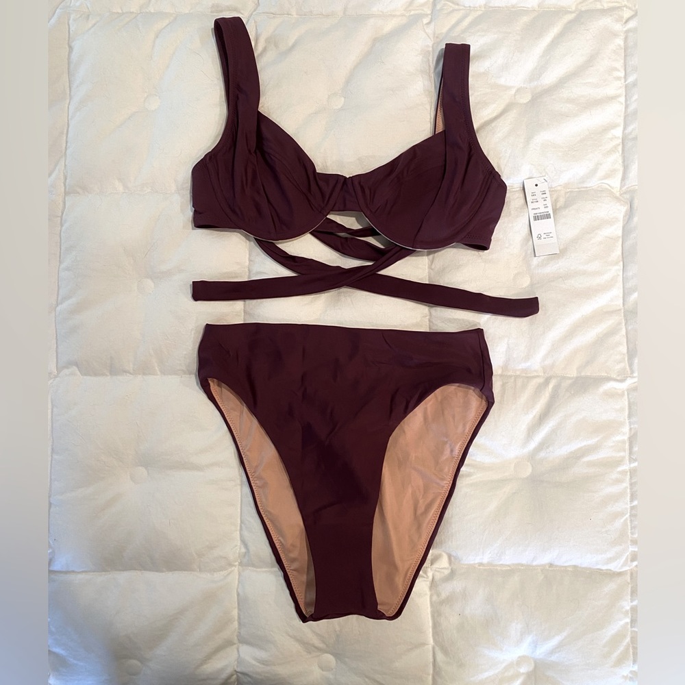 32D Top & Small Bikini Bottom